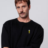 Weißbier | Bestickter Bio-Baumwoll Unisex Pullover