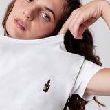 Whisky | Besticktes Bio Baumwoll Frauen T-Shirt