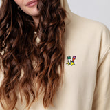 Little Knocker | Sudadera con capucha bordada de algodón orgánico para mujer