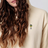 Limoncello Spritz | Sudadera con capucha bordada de algodón orgánico para mujer