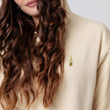 Freixenet | Sudadera con capucha bordada de algodón orgánico para mujer