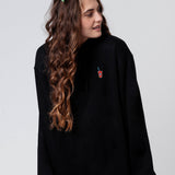 MonsterSlush | Sudadera con capucha bordada de algodón orgánico para mujer