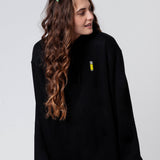 Cerveza | Sudadera bordada con capucha de algodón orgánico para mujer