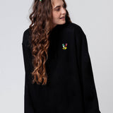 Little Knocker | Sudadera con capucha bordada de algodón orgánico para mujer