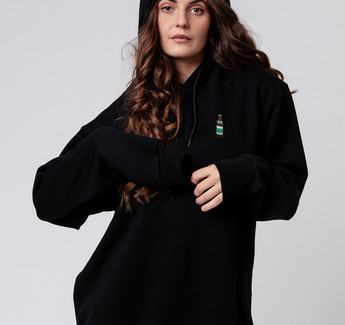 Bright | Sudadera con capucha bordada de algodón orgánico para mujer