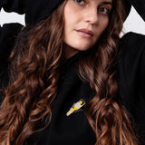 Tornado | Sudadera bordada con capucha de algodón orgánico para mujer