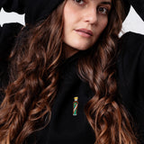 Kuemmerling | Sudadera con capucha bordada de algodón orgánico para mujer