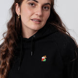 Mexican| Sudadera con capucha bordada de algodón orgánico para mujer