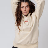 Colección Cheers | Sudadera bordada con capucha de algodón orgánico para mujer