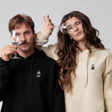 Little Coward | Sudadera con capucha bordada de algodón orgánico para mujer