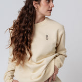 Siebträger Latte Art | Bestickter Bio-Baumwoll Unisex Pullover