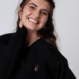 Whisky | Jersey bordado de algodón orgánico para mujer