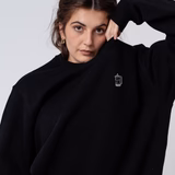 French Press | Bestickter Bio-Baumwoll Unisex Pullover