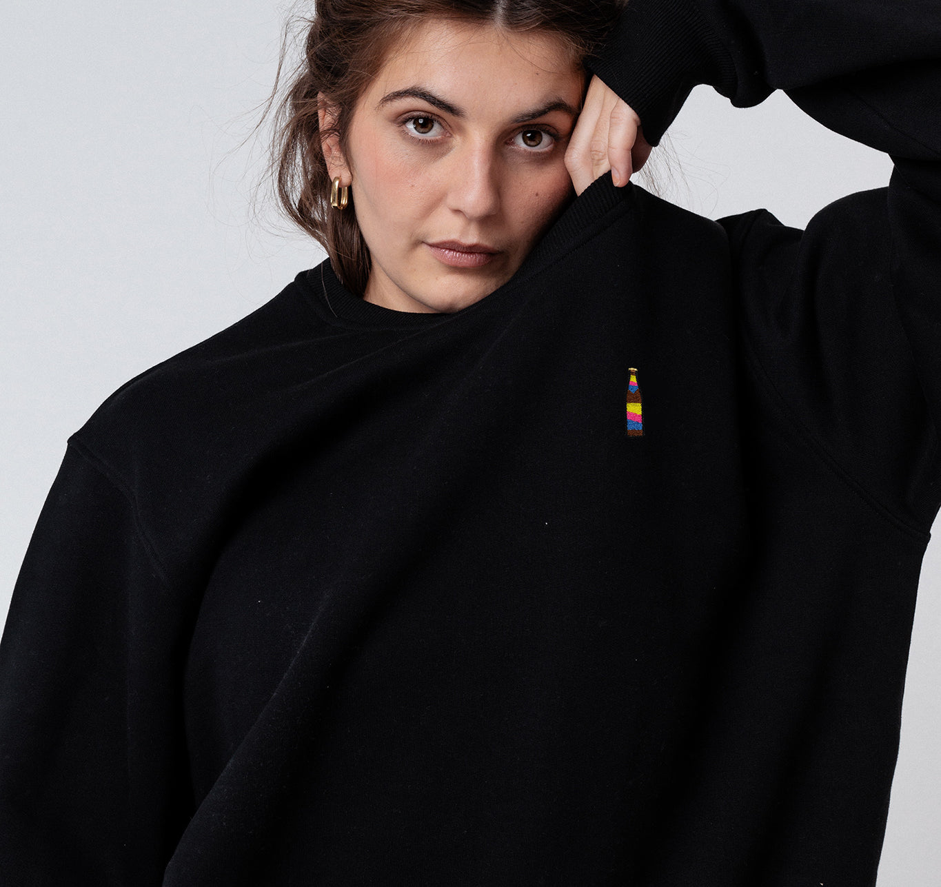 Cola Mix | Bestickter Bio-Baumwoll Unisex Pullover