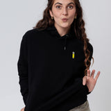 Cerveza | Sudadera bordada con capucha de algodón orgánico para mujer