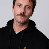 Spritz | Sudadera bordada con capucha de algodón orgánico para hombre