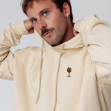 Spritz | Sudadera bordada con capucha de algodón orgánico para hombre