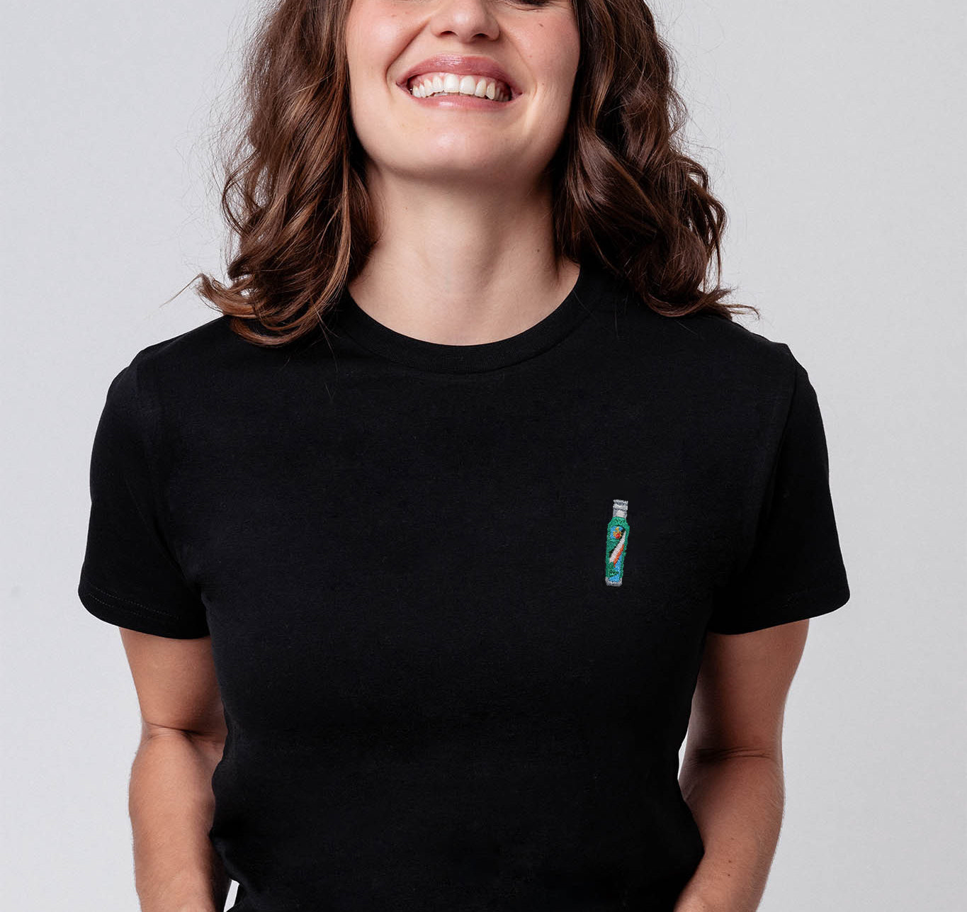 Kuemmerling Pfefferminz | Besticktes Bio Baumwoll Frauen T-Shirt