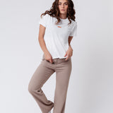 Spritz Signature | Camiseta bordada de algodón orgánico para mujer