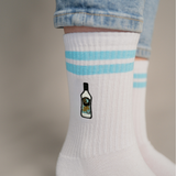 Mangaroca Batida de Côco | Calcetines de algodón orgánico bordados