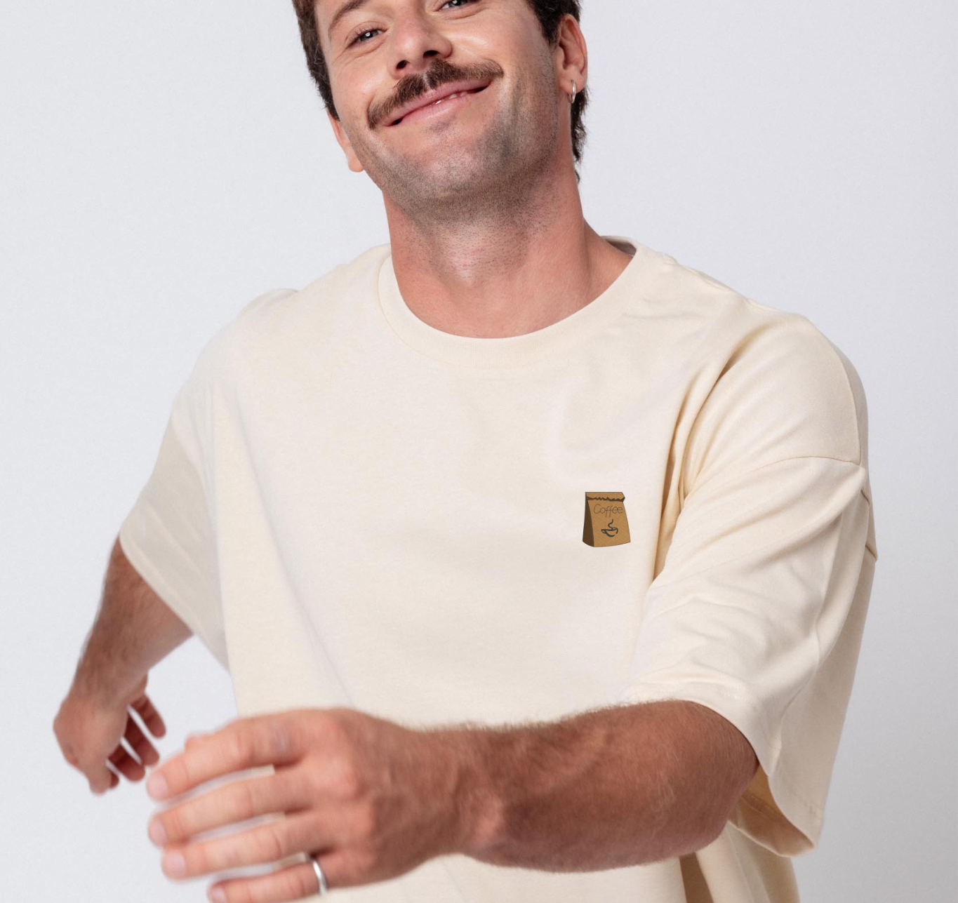 Coffee Bag | Heavy Oversized Bio Baumwoll T-Shirt