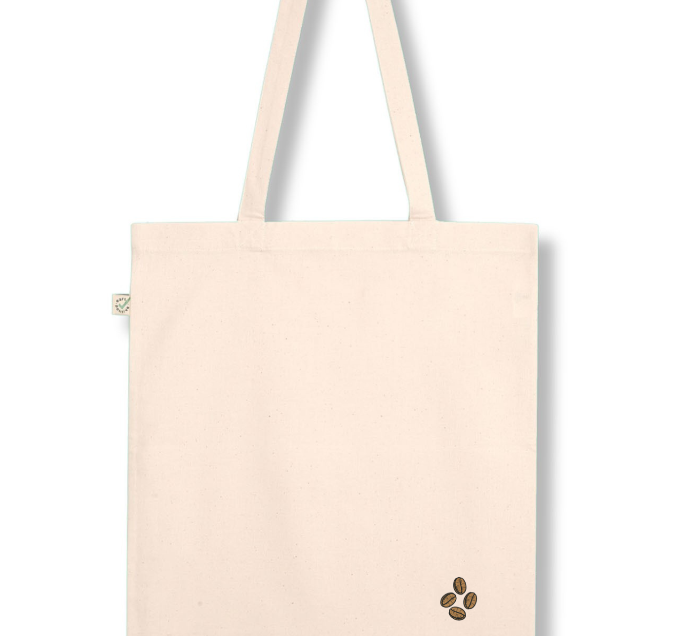 Coffee Beans | Bestickte Bio Baumwoll Tasche