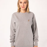 Kaffeemühle | Bestickter Bio-Baumwoll Frauen Pullover