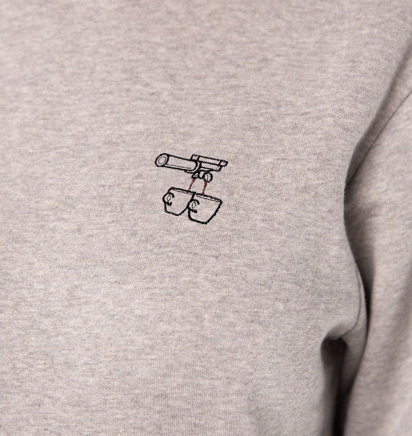 Due Caffè | Bestickter Bio-Baumwoll Frauen Pullover