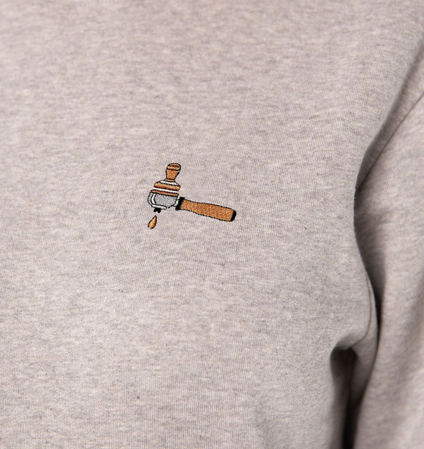 Siebträger & Tamper | Bestickter Bio-Baumwoll Frauen Pullover