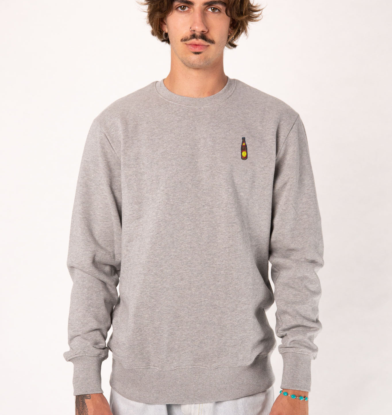 Hofei | Bestickter Bio-Baumwoll Unisex Pullover