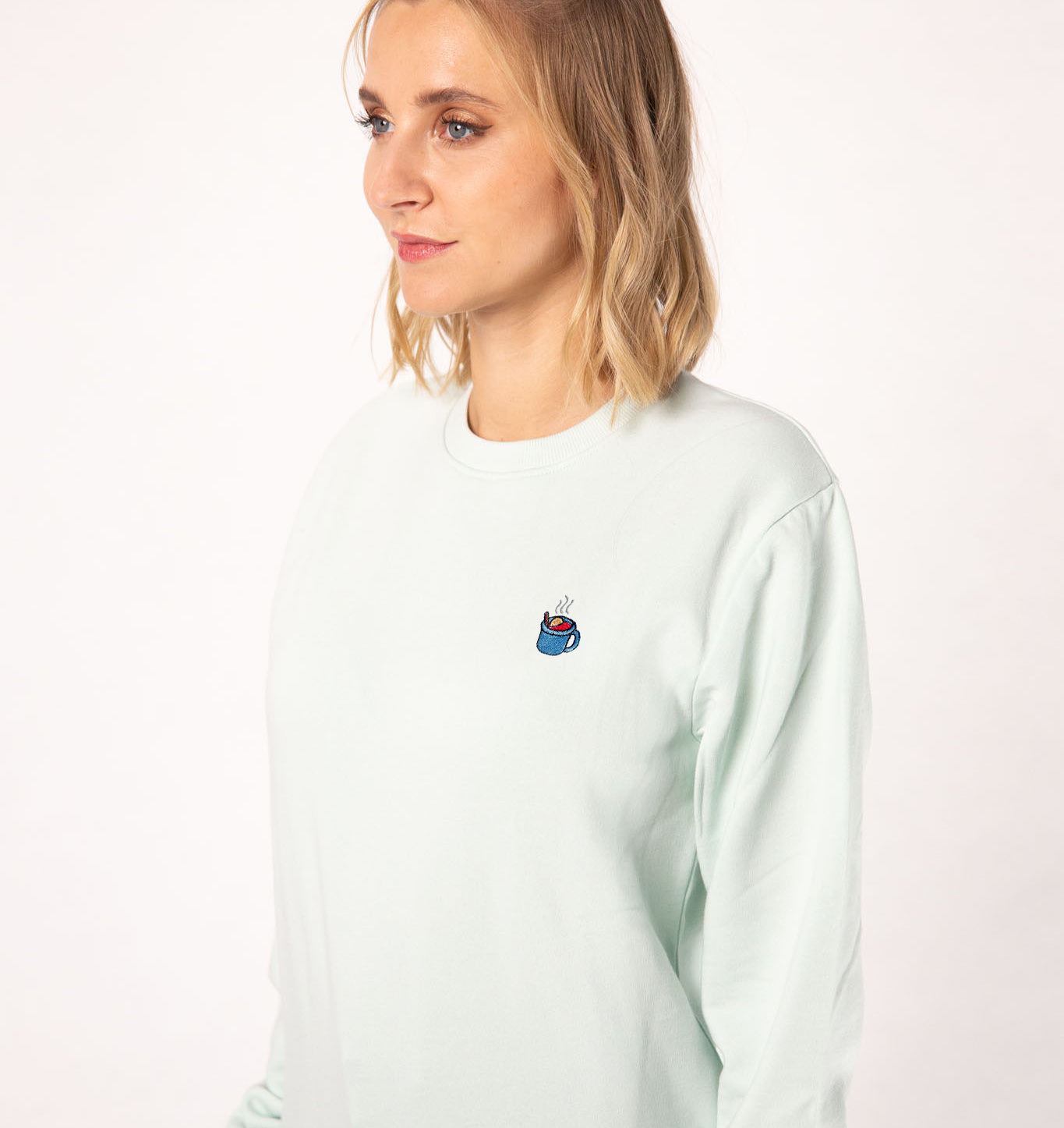 Glühwein | Jersey de mujer de algodón orgánico bordado
