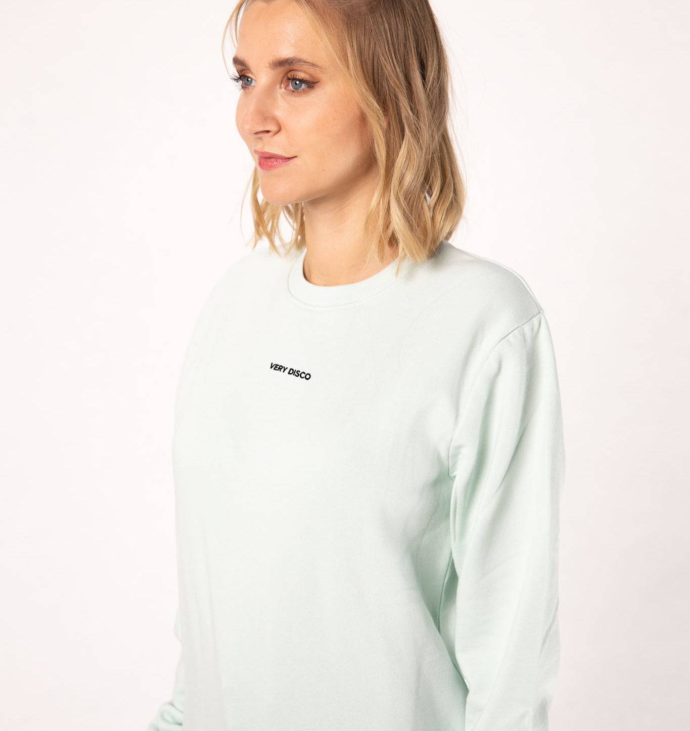 Very Disco | Jersey de mujer de algodón orgánico bordado