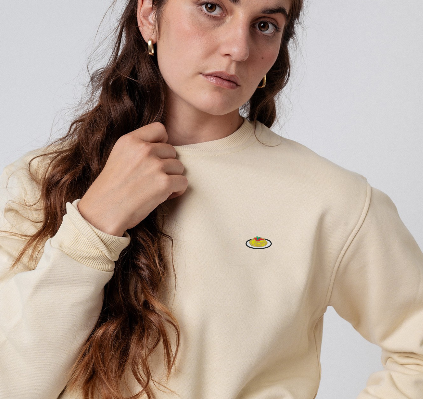 Pasta | Besticker Bio Baumwoll Unisex Pullover