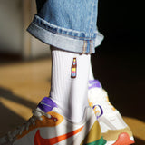 Cola Mix | Calcetines bordados de algodón orgánico