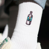 Luft | Calcetines bordados de algodón orgánico