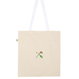 Sable de Champán | Bolsa bordada de algodón orgánico