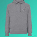 Fashion Drinks | Sudadera con capucha de algodón orgánico bordada para hombre