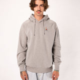 Wein Duett | Sudadera bordada con capucha de algodón orgánico para hombre