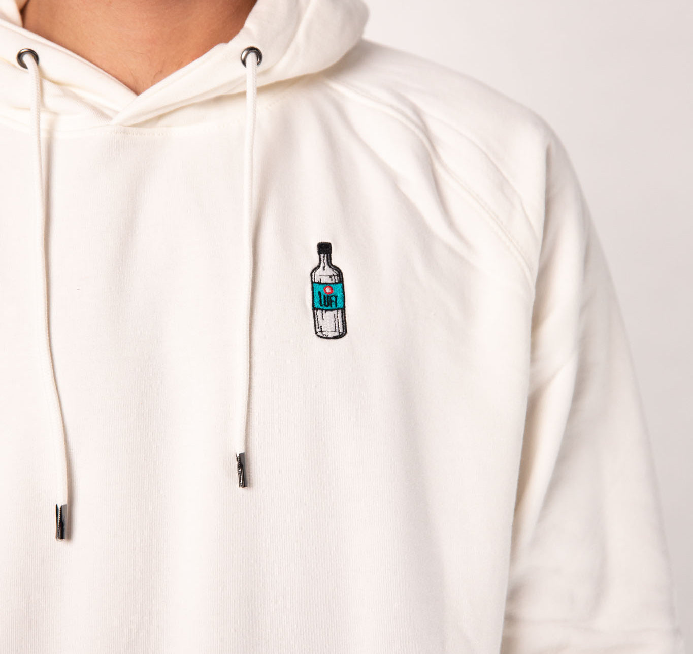 Luft | Sudadera bordada con capucha de algodón orgánico para hombre
