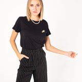 Tornado | Camiseta bordada de algodón orgánico para mujer