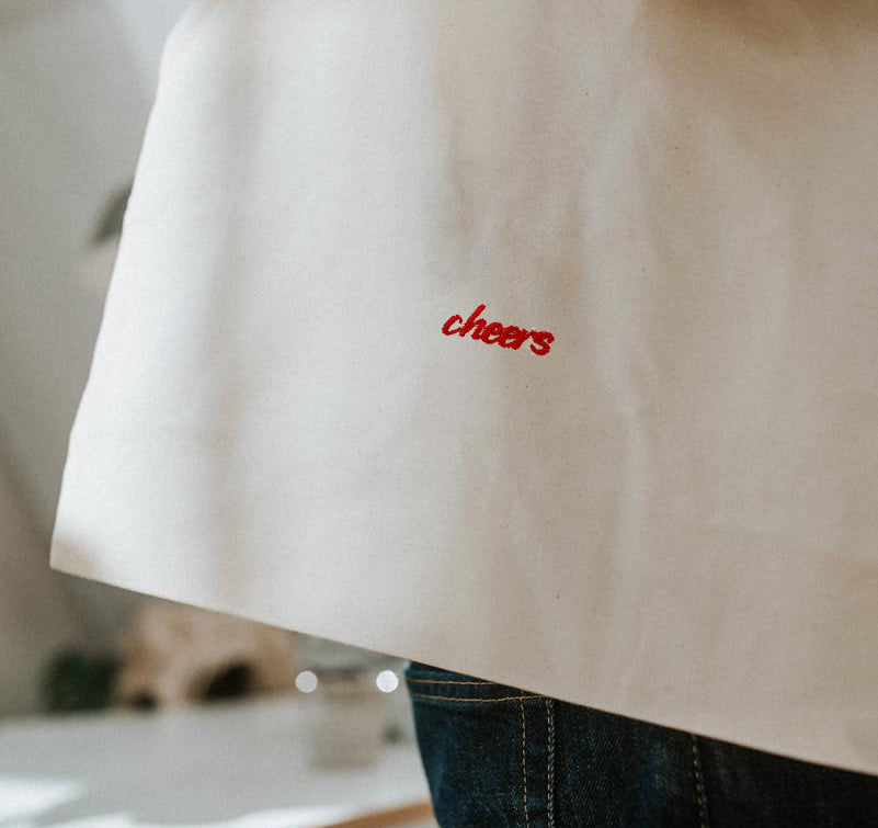Colección Cheers | Bolsa de algodón orgánico bordada