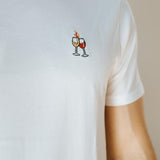 Wein Duett | Besticktes Bio Baumwoll Unisex T-Shirt