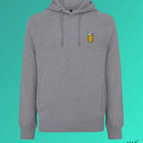Jarra de Cerveza | Sudadera bordada con capucha de algodón orgánico para hombre