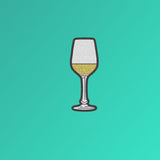 Weißwein | Bolsa bordada de algodón orgánico