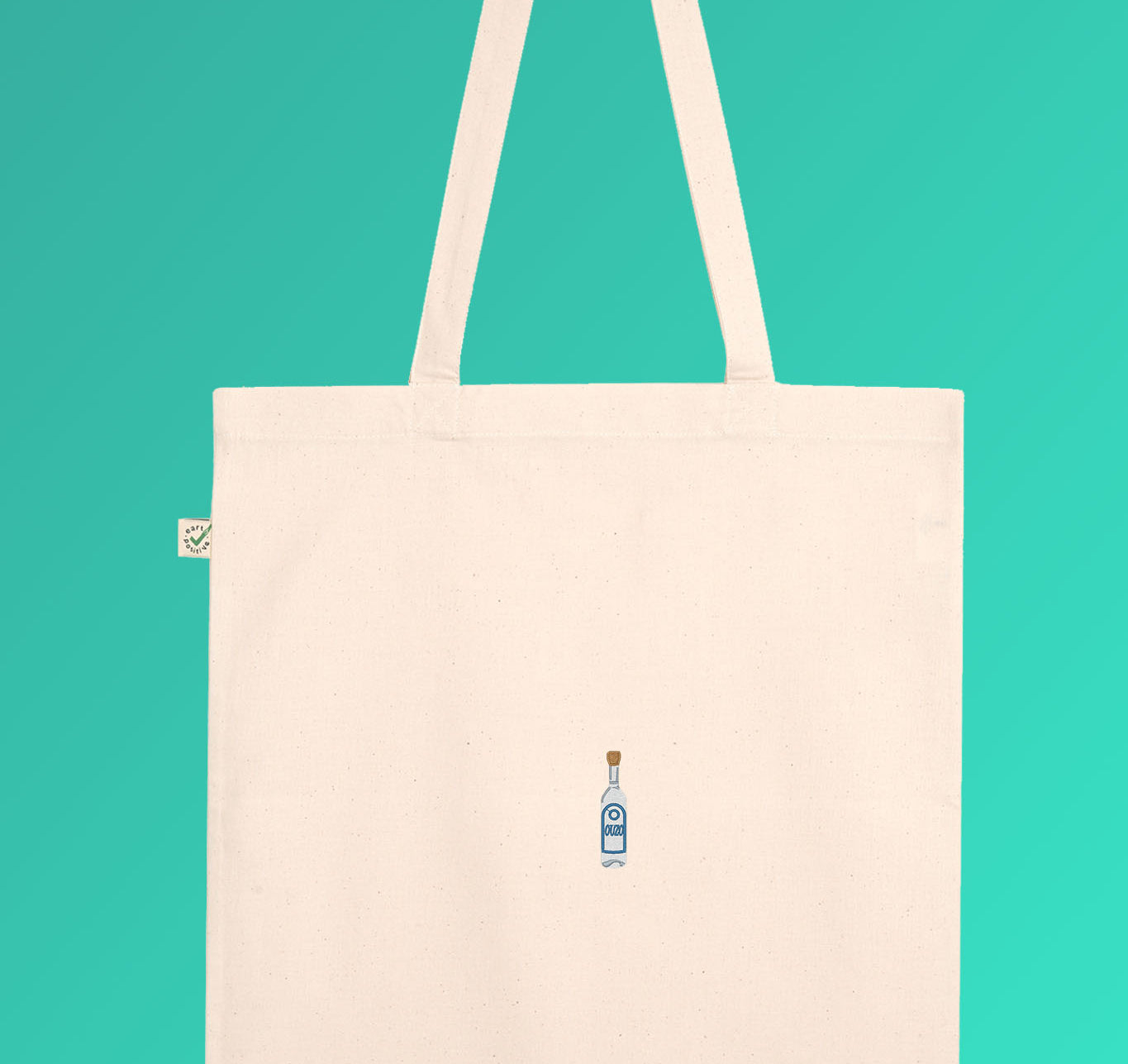 Ouzo | Bolsa de algodón orgánico bordada