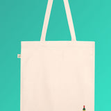Weinflasche | Bolsa bordada de algodón orgánico